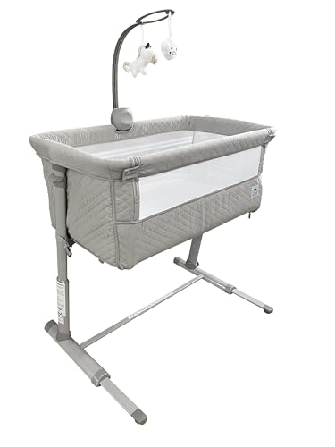Cloud Baby Bedside Bassinet, Bed Crib for Infant and Newborn, Portable Sleeper for Co-Sleeping, Includes Hanging Figurine and Music - for Girls and Boys, Unisex