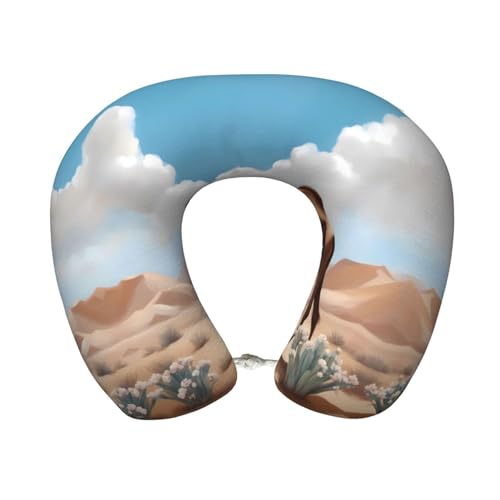 Almohada de viaje de espuma viscoelástica U 30x25 cm
