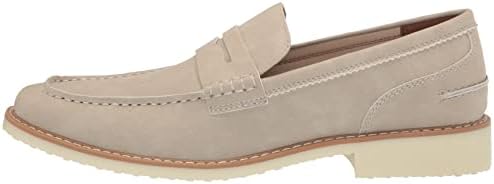 GUESS Men's TURNI Penny Loafer, Ivory 150, 11 | Image 7