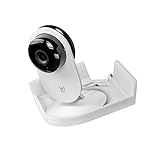 Universal Tilted Small Corner Wall Shelf, Floating, Stick On, No Screws for Baby Monitor for Crib,...