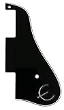 Para Epiphone 339 Style con piezas de golpeador de guitarra de metal "e" (3 capas, negro)