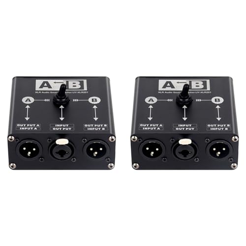 Sélecteur XLR de micro pour alterner entre deux entrées de mixeur