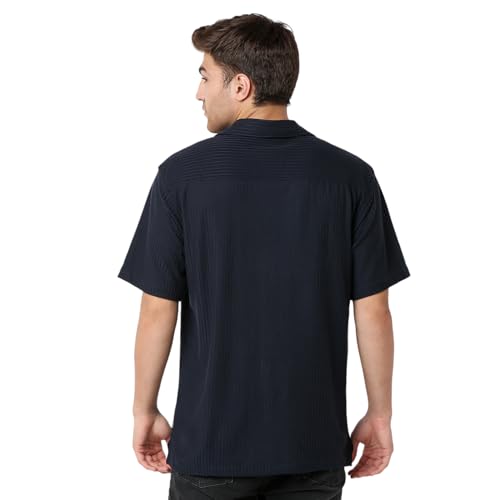 Image of Spykar Men's Relaxed Fit N /A Half Sleeve Printed Casual Shirts