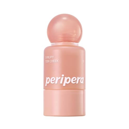 Image of PERIPERA SYRUPY TOK CHEEK Liquid Blush| Dewy Finish with Long-Lasting Hydration, Buildable & Blendable Color, Natural Glow for Cheeks, Safe for Sensitive Skin (13 LAZY APRICOT)