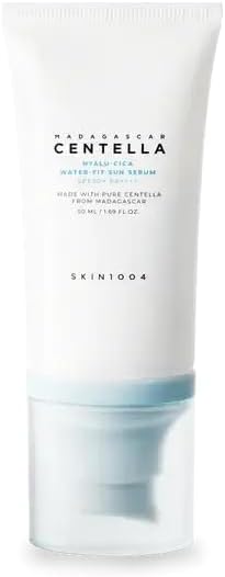 Hyalu-Cica Water-Fit Sun Serum SPF 50 PA++++| Lightweight Korean Sunscreen for All Skin Types with Hyaluronic Acid & Centella, 50ml