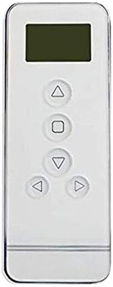 Rollerhouse 6 Channel Timer Remote Control for One Touch Rechargeable Motor Curtain Motor Electrical Controller 433 MHz Control White