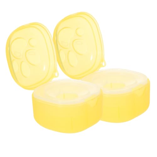 Toddmomy 2 Pack Baby Holder Case Portable Container Clip Travel for Storage Easy to Clean