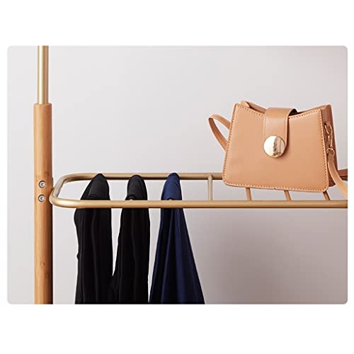 Porte-manteau autoportant 65 pouces en fer métal noir pour entrée et chambre