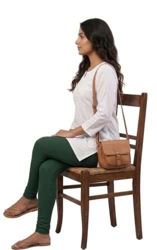Image of Thrifty Thread Women's Cotton Full Length Leggings | Soft & Comfortable Leggings | High Waist | Regular Fit