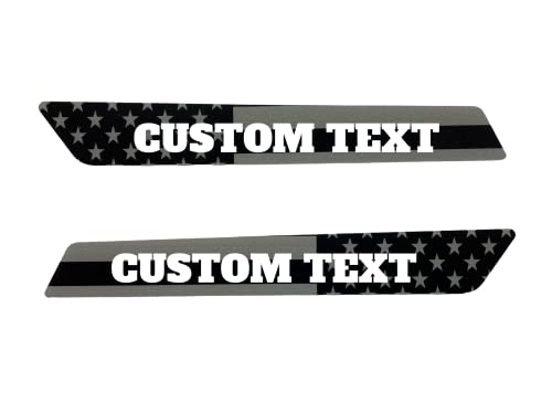 Insertos de Alforja Premium Personalizados en Negro y Gris con Bandera Americana para Harley Davidson Touring 2014 y Más Nuevos miniatura 1