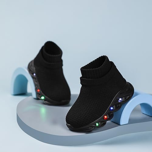 Toddler Light Up Shoes Little Kids Led Sneaker Breathable First Walking Athletic Casual Mesh Boys Girls Shoe4