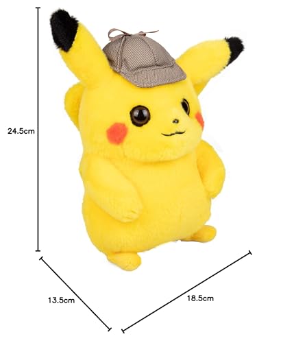 Pokémon Film Peluche Pikachu Detective 20 Cm - vue 7