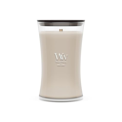 WoodWick Wood Smoke Holiday Candle Gifts for Women and Men, 21.5 oz Large Hourglass Candle with Crackling Wick