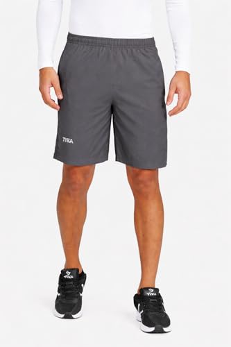 Image of TYKA Mycra Shorts for Men | Polyester Training Shorts | Quick Dry Gym Running Sports Wear Black