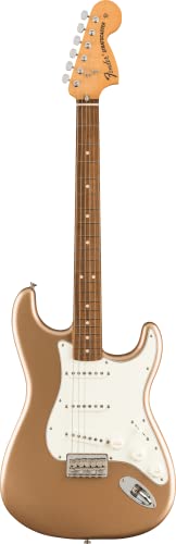 Fender Limited Edition Vintera ’70s Stratocaster Hardtail PF Firemist Gold – Guitare Électrique - Les Beatles, Paul McCartney, John Lennon, RIngo Starr, George Harrison Fender Limited Edition Vintera '70s Stratocaster Hardtail PF Firemist Gold - Guitare Électrique