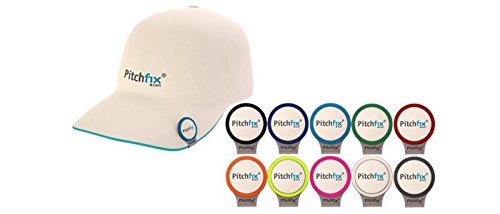 Pitch Fix Golf Hat Clip Magnetic Premium Free Golf Ball Marker Stainless Steel Anti Scratch Anti Rust (Black) #TOP2