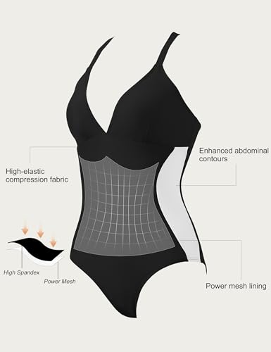 SUUKSESS Women Slimming Tummy Control One Piece Swimsuit Sexy Bathing Suit2