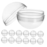 Milisten 50 Piezas Cápsulas Transparentes Rellenable para de Chicles Bolas Plásticas Multiusos de Paquete de Unidades...