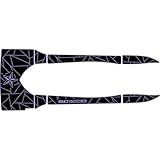 SC Wake Premium Traction Mats Made for SeaDoo RX/RXX & RXDI, 6mm Marine Grade EVA Foam PWC Decking, Diamond Cut Non-Slip Mat - Adhesive Comfort Series Fractal Design Mats - Black/Purple