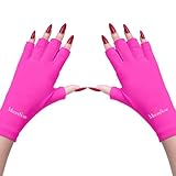 MelodySusie UV Shield Glove - Protect Hands from UV Light for Gel Manicures (Elegant Amethyst)
