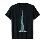 Burj Khalifa Dubai T-shirt Tee T Shirt Tshirt T-Shirt