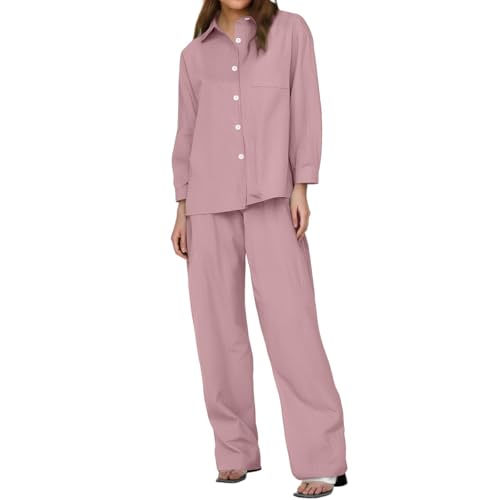 Traje de verano de dos piezas para mujer conjunto fresco ideal para paseos y tiempo libre