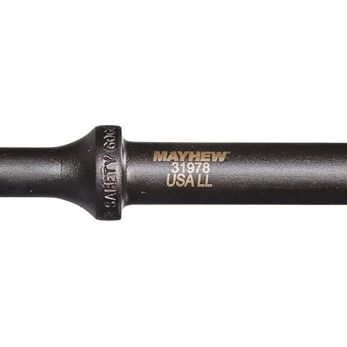 Image of Mayhew Tools 31978 Pneumatic Taper Punch, Sharp Point x 18 inch, Black Oxide Finish