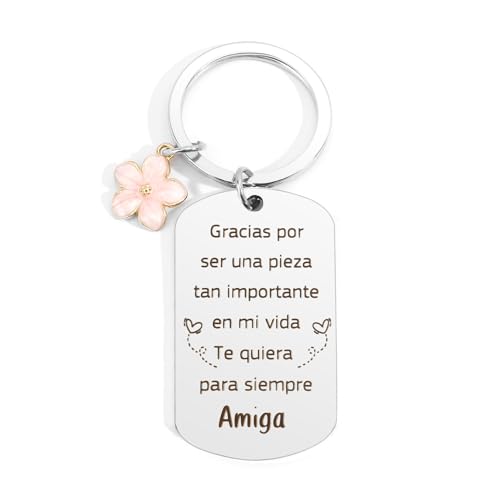 Bluckincle Presente amiga, porta-chaves motivador, presente para colega, presente de babá, porta-chaves amigos, porta-chaves para homem, porta-chaves para mulher, presente de despedida amiga, presente