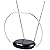 Philips Rabbit Ears Black Indoor TV Antenna, Dipoles and Circular Loop, Tabletop, Digital, Smart TV Compatible, HDTV, 4K 1080P VHF UHF, 5Ft Coaxial Cable, SDV8201B/27