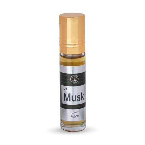 Image of HP SuperMusk Unisex Attar Original Pure Long-Lasting Non-Alcoholic Roll-On Attar, 8 ml | Classic, Bold - Cedar Musk scent eau de parfum | Notes of Coriander, Mint, and Neroli | Best for Everyday Use |Gift For Partner