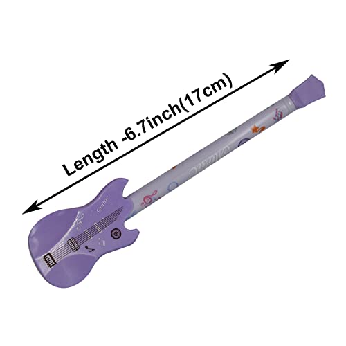 Maydahui Pack de 8 Bolígrafos Rollerbola Forma Guitarra miniatura 2