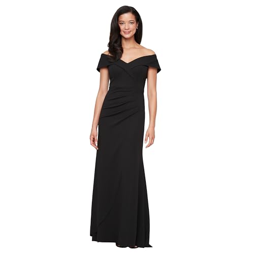 Alex Evenings Women's Long Off The Shoulder Dress