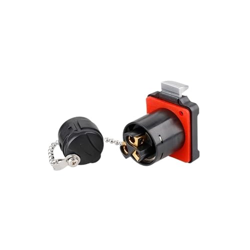 Conector de soldadura 45A M24 enchufe de aviación 3 pines hembra metálico impermeable 3