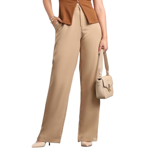 Image of Urbano Fashion Women's Loose Baggy Fit Solid Korean Pants Stretchable