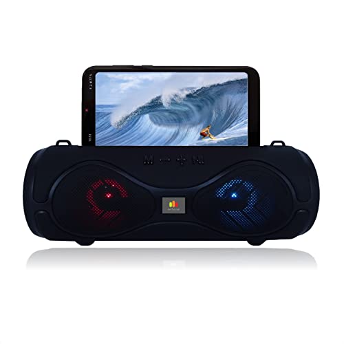 Enceinte Bluetooth 5.0 avec LED Wireless, Haut-Parleur Portable, LED Speaker pour Smartphones, Tablettes, Computers, Laptops Art Tech Lab Cover