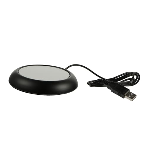 CATIEBYE USB Charging Cup Warmer Creative Insulation Pad for Milk Home Office Use Compact Design Keeps Beverages Warm All Day