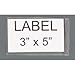 Quantum Storage Systems 3X5 Adhesive Label Holders with Inserts Pack of 24