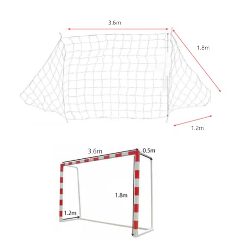 Rede de futebol de futebol, rede de poste de meta de futebol de substituição esportiva para treiname