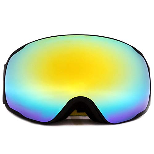 Gafas de esquí anti-niebla con doble lente compatible con miopía para snowboard y motos de nieve.
