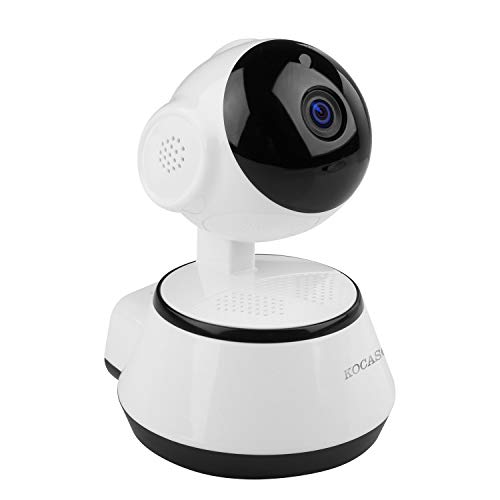 Preisvergleich Produktbild TeqHome Sicherheitskamera für Zuhause, 720p HD, kabellos, Zwei-Wege-Audio, Bewegungserkennung, Nachtsicht, 360°-Abdeckung, Baby Haustier E Home Security Überwachung für iOS Android Computer