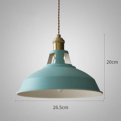 Suspension E27 design nordique en métal finition macaron luxe
