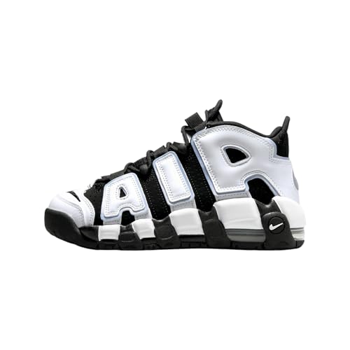 Nike Air More Uptempo GS Basketball Trainers DQ6200 Sneakers Shoes (UK 4 US 4.5Y EU 36.5, Black White Multi Color 001)