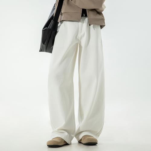 Mens Baggy Jeans Y2K Hip Hop Wide Leg Denim Pants Vintage Wash High Waisted Loose Fit Streetwear Skater Trousers3