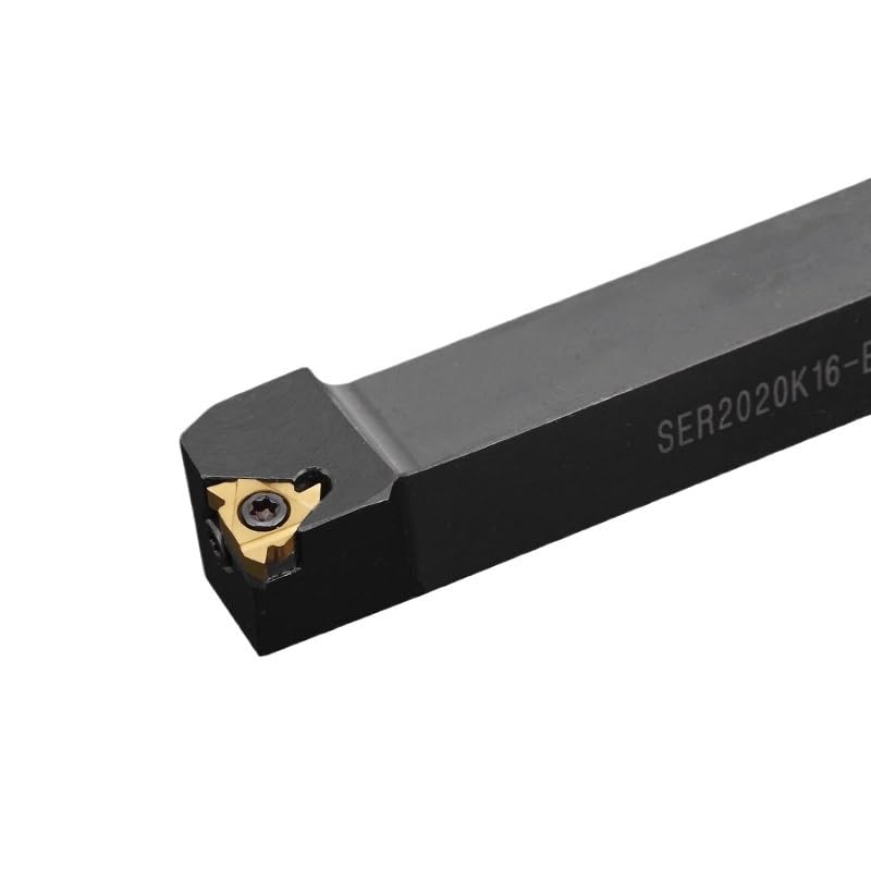 1pc SER1212/1616/2020/2525 External Thread Turning Tool CNC Lathe Machining Cutter Bar Threading Tool Holder(SEL1212H16-B)