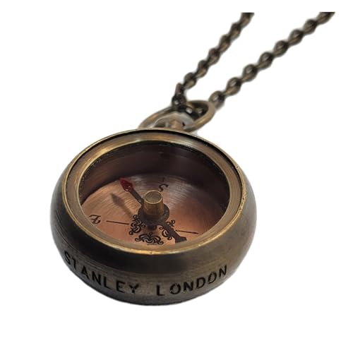 Stanley London Engraved Antique Brass Working Compass Necklace | Personalized Gift for Her, Women, Wife, Girlfriend, Daughter, Niece, Adventurer, Traveler4