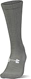 Under Armour Adult Tactical HeatGear Boot Socks, 1-Pair, Foliage Green/White 1, Medium