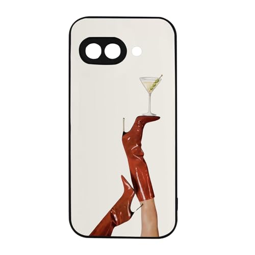 qizjio Martini Phone Case Shockproof Protective Aesthetic Coastal Cowgirl Phone Cover for Google Pixel 9A