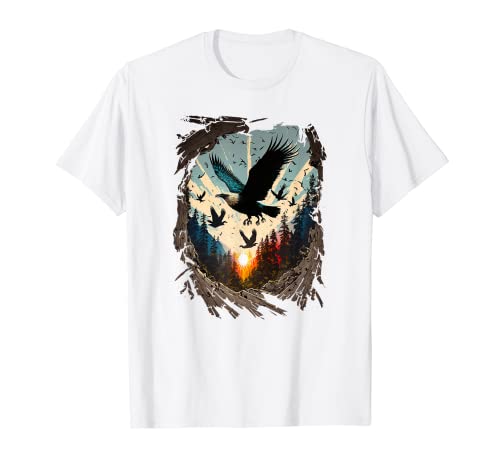 Majestic Eagle Astral Plane Abstract Nature Graphic Art Camiseta