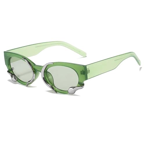 Lunettes de soleil œil de chat rétro style punk avec une protection UV400 pour femme