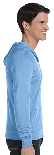 Bella Canvas Unisex Triblend Full-Zip Lightweight Hoodie L Black Triblend3